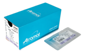 Sutur, PGA (nål og tråd, 12 stk)