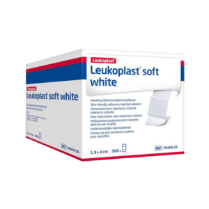 Leukoplast soft white plaster (500 stk, 4 cm x 1,9cm)