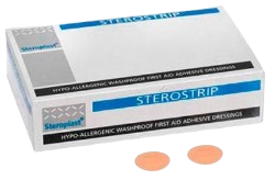 Sterostrip plaster (rund, 2,4 cm, sterilt, 200 stk)