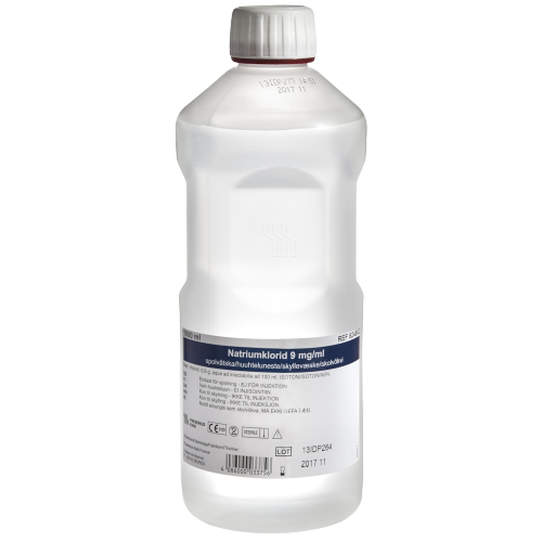 Skyllevæske/saltvand, 1 Liter, NaCl 0,9%, isotonisk
