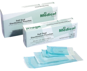 Sterilisationsposer / autoklaveposer til damp, selvluk (200 stk)
